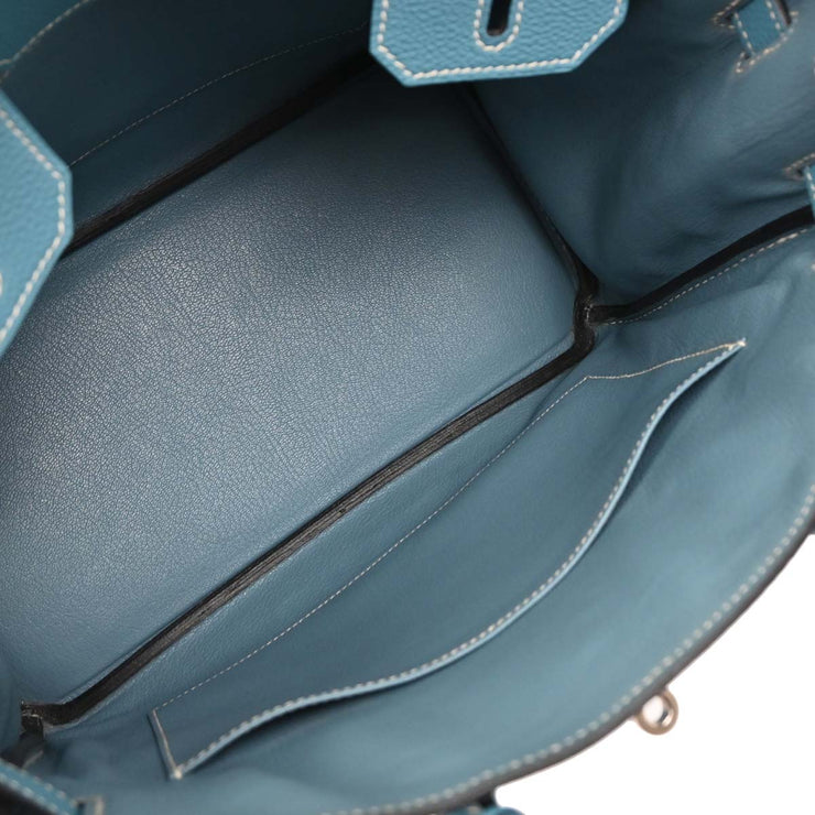 Hermes Blue Jean Togo Birkin 30 Handbag 203A  Square:K 177428