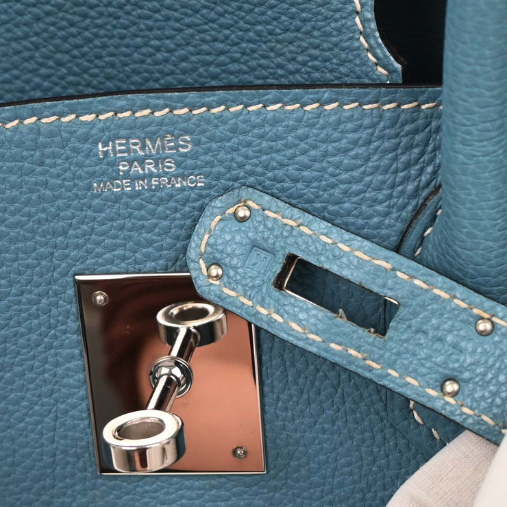 Hermes Blue Jean Togo Birkin 30 Handbag 203A  Square:K 177428