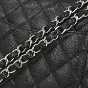Chanel Black Calfskin Small Classic Double Flap Shoulder Bag 177433