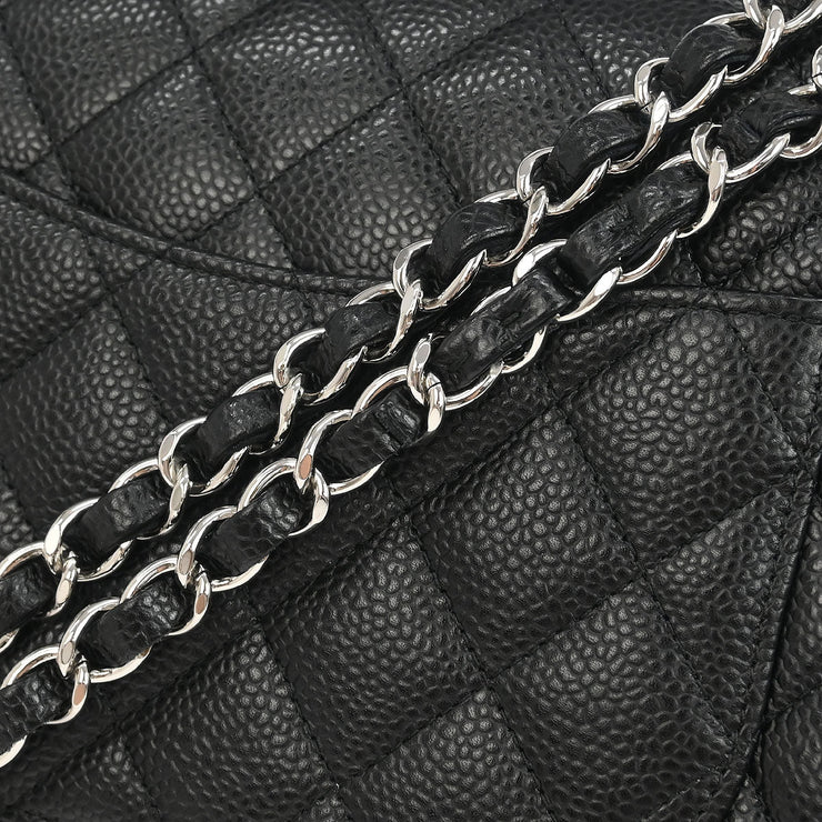 Chanel Black Calfskin Small Classic Double Flap Shoulder Bag 177433