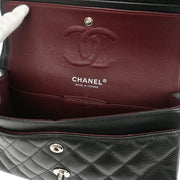 Chanel Black Calfskin Small Classic Double Flap Shoulder Bag 177433