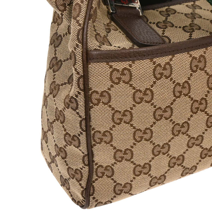 Gucci Beige Canvas GG Sherry Line Tote Handbag 145810 002122 177435