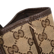 Gucci Beige Canvas GG Sherry Line Tote Handbag 145810 002122 177435