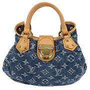 Louis Vuitton Blue Monogram Denim Pleaty Handbag M95020 VI1026 177439