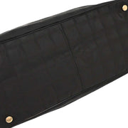 Chanel Black Jacquard Nylon Travel Line Tote Handbag 177442