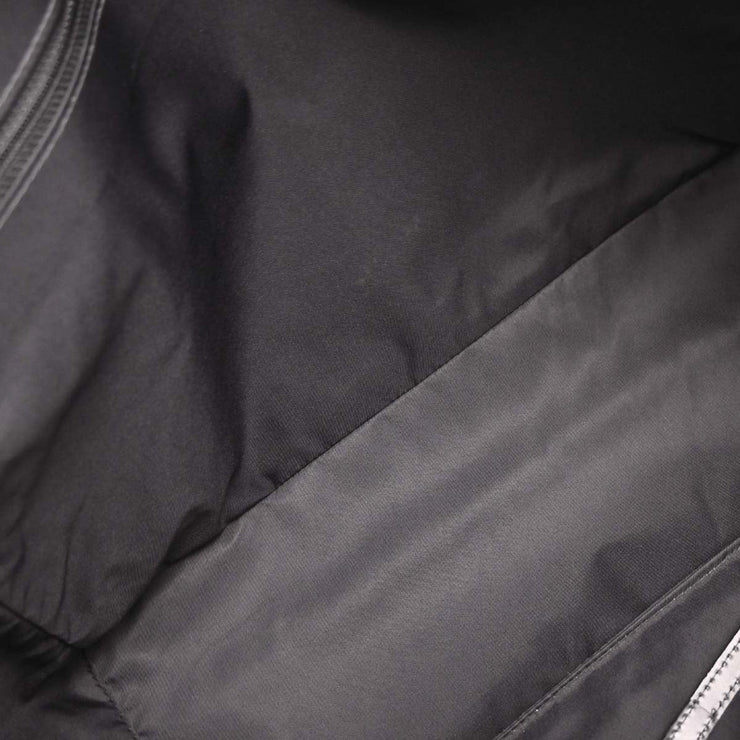 Chanel Black Jacquard Nylon Travel Line Tote Handbag 177442