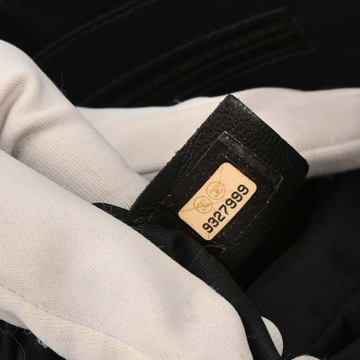 Chanel Black Jacquard Nylon Travel Line Tote Handbag 177442