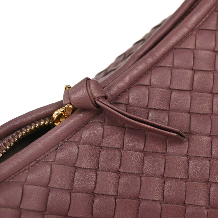 Bottega Veneta Purple Intrecciato Hobo Handbag EPEV 2009 1314 B 177446