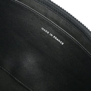 Chanel Black Calfskin Half Moon WOC Shoulder Wallet Bag 177447