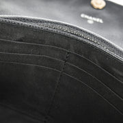 Chanel Black Calfskin Half Moon WOC Shoulder Wallet Bag 177447