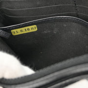 Chanel Black Calfskin Half Moon WOC Shoulder Wallet Bag 177447