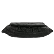 Chanel Black Calfskin Half Moon WOC Shoulder Wallet Bag 177448
