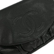 Chanel Black Calfskin Half Moon WOC Shoulder Wallet Bag 177448