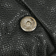 Chanel Black Calfskin Half Moon WOC Shoulder Wallet Bag 177448