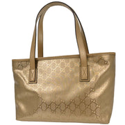 Gucci Gold PVC GG Tote Handbag 211138 002123 177452