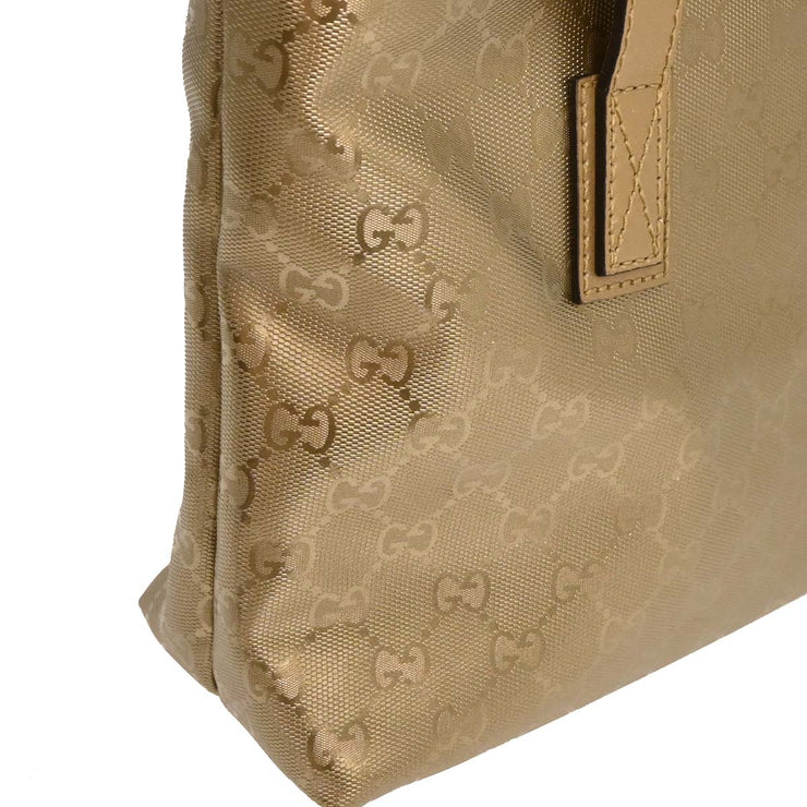 Gucci Gold PVC GG Tote Handbag 211138 002123 177452