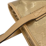 Gucci Gold PVC GG Tote Handbag 211138 002123 177452
