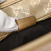 Gucci Gold PVC GG Tote Handbag 211138 002123 177452