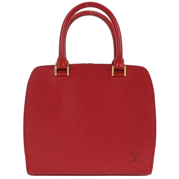 Louis Vuitton Red Epi Pont Neuf Handbag M52057 MI0035 177458