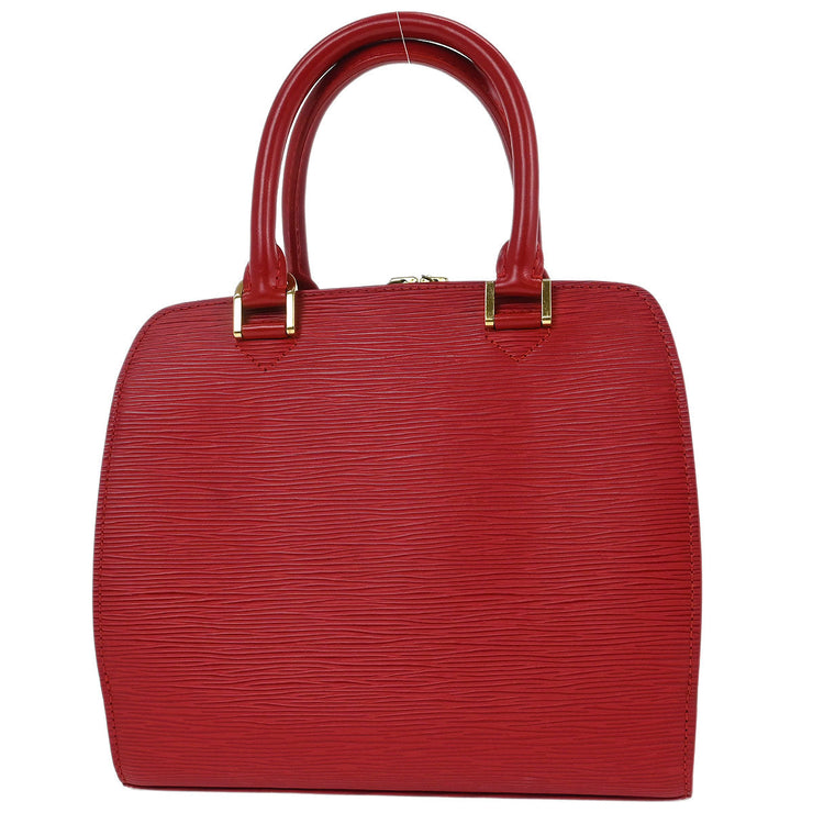 Louis Vuitton Red Epi Pont Neuf Handbag M52057 MI0035 177458
