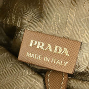 Prada Beige Nylon Logo Jacquard Shoulder Bag BL0600 25 177460