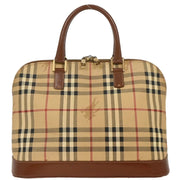 Burberry Beige PVC House Check Handbag T-03-2 177461
