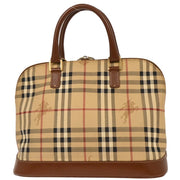 Burberry Beige PVC House Check Handbag T-03-2 177461