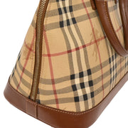Burberry Beige PVC House Check Handbag T-03-2 177461