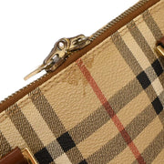 Burberry Beige PVC House Check Handbag T-03-2 177461