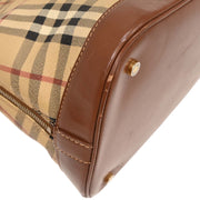 Burberry Beige PVC House Check Handbag T-03-2 177461