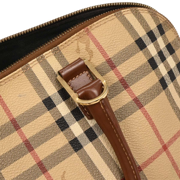 Burberry Beige PVC House Check Handbag T-03-2 177461