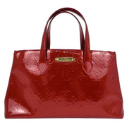 Louis Vuitton Red Monogram Vernis Wilshire PM Tote Bag M93642 MI4018 177467