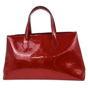 Louis Vuitton Red Monogram Vernis Wilshire PM Tote Bag M93642 MI4018 177467