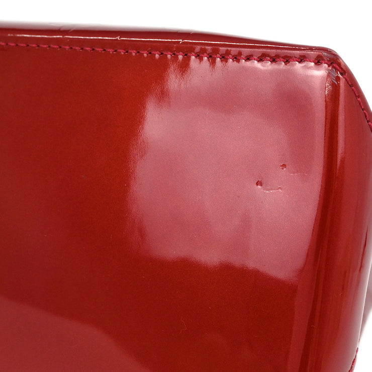Louis Vuitton Red Monogram Vernis Wilshire PM Tote Bag M93642 MI4018 177467