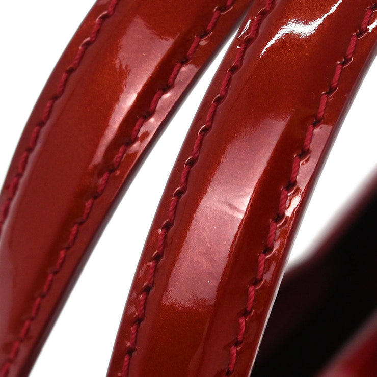 Louis Vuitton Red Monogram Vernis Wilshire PM Tote Bag M93642 MI4018 177467