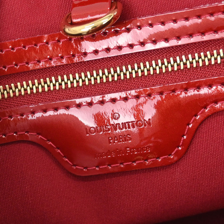 Louis Vuitton Red Monogram Vernis Wilshire PM Tote Bag M93642 MI4018 177467