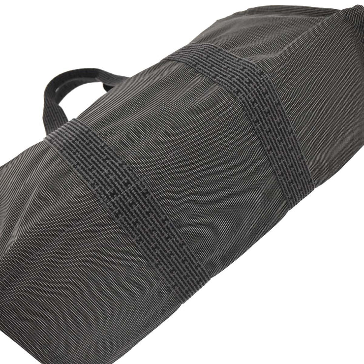Hermes Gray Canvas Herline Tote GM Handbag 177479