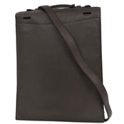 Hermes Vert Gris Taurillon Clemence Sac a Depeches DPLG Handbag  Square:F M.U 177488