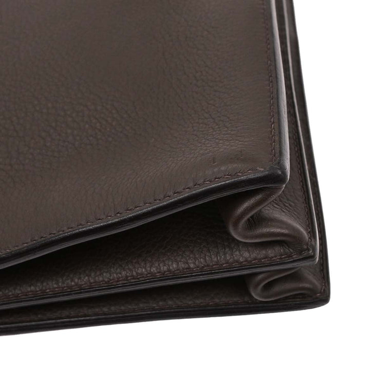 Hermes Vert Gris Taurillon Clemence Sac a Depeches DPLG Handbag  Square:F M.U 177488