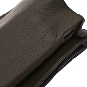 Hermes Vert Gris Taurillon Clemence Sac a Depeches DPLG Handbag  Square:F M.U 177488