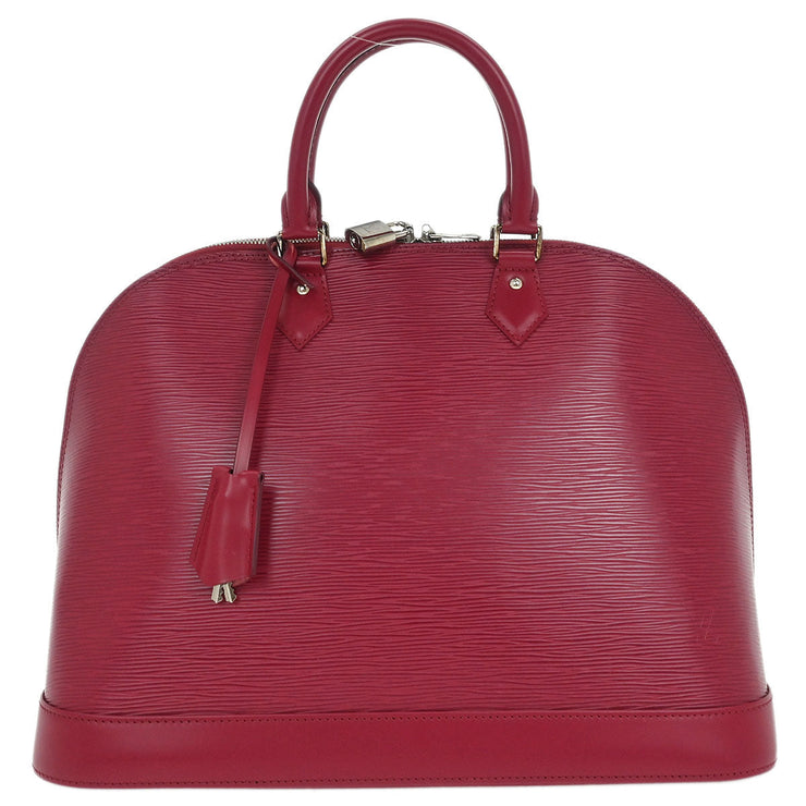 Louis Vuitton Dark Pink Epi Alma GM Handbag M40486 MI4111 177493