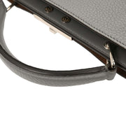 Fendi Gray Leather Peekaboo ISeeU 2way Handbag 7VA529AFC32284927 177506