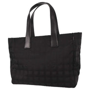 Chanel Black Jacquard Nylon Travel Line Tote Handbag 177509