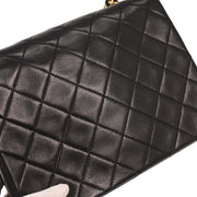 Chanel Black Lambskin Classic Square Flap Shoulder Bag 20 177512