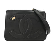 Chanel Black Lambskin Shoulder Bag 177513