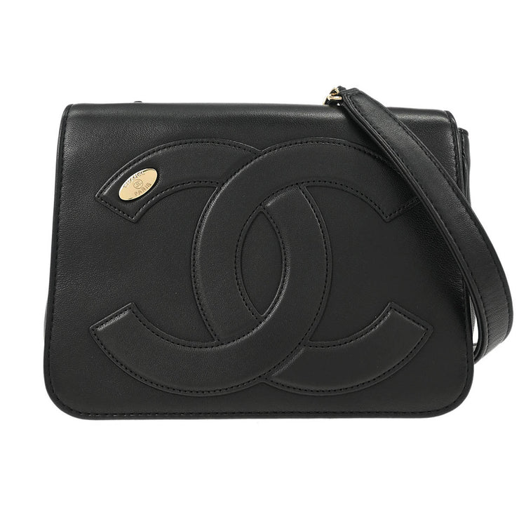 Chanel Black Lambskin Shoulder Bag 177513