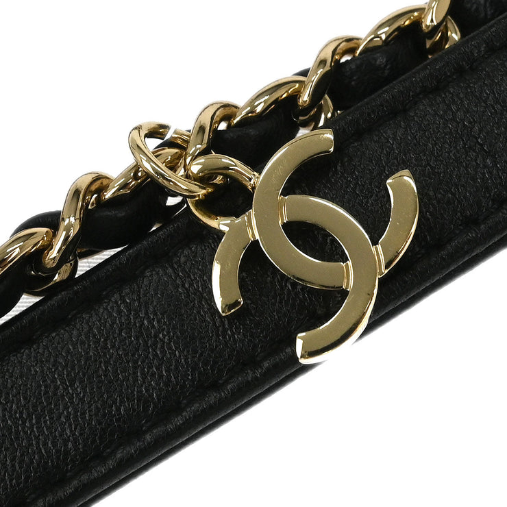 Chanel Black Lambskin Shoulder Bag 177513