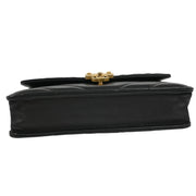 Chanel Black Lambskin Chevron WOC Wallet On Chain 177516