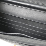 Chanel Black Lambskin Chevron WOC Wallet On Chain 177516