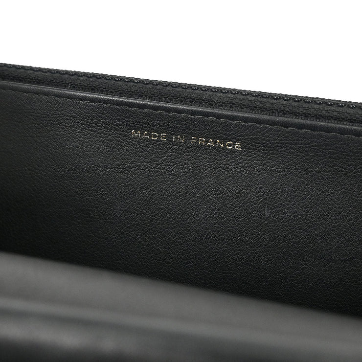 Chanel Black Lambskin Chevron WOC Wallet On Chain 177516